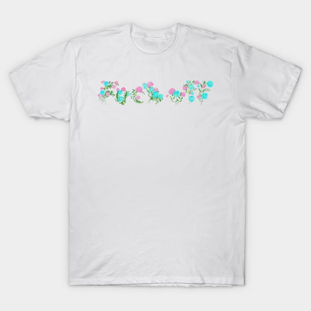 Fuck Off Floral T-Shirt by jephwho